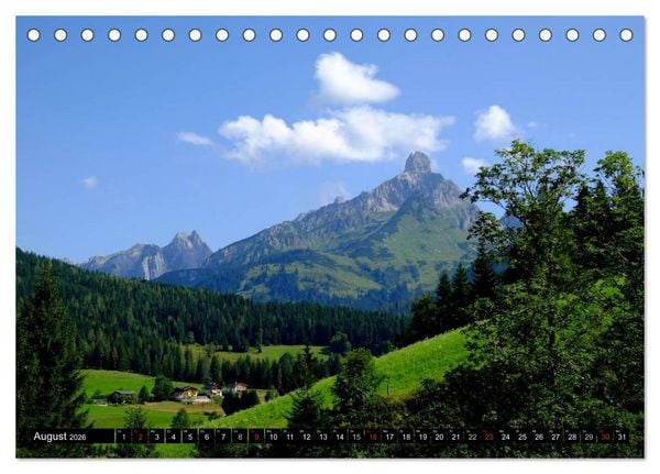 Produktbild: Sommer am Dachstein (Tischkalender 2026 DIN A5 quer), CALVENDO Monatskalender