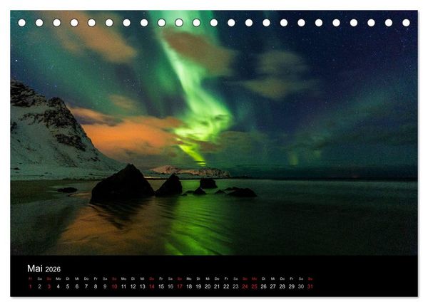 Produktbild: Norwegen, Landschaften in Schnee und Eis (Tischkalender 2026 DIN A5 quer), CALVENDO Monatskalender