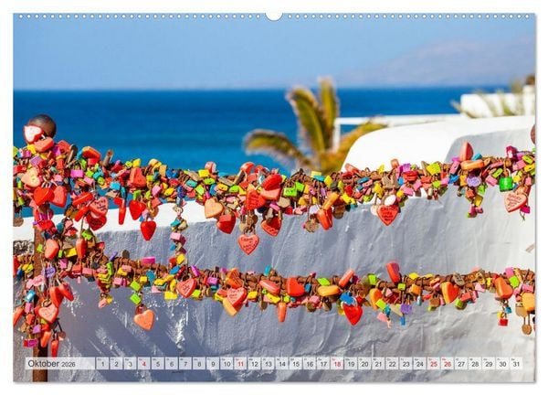 Produktbild: Urlaubsparadies Lanzarote (hochwertiger Premium Wandkalender 2026 DIN A2 quer), Kunstdruck in Hochglanz