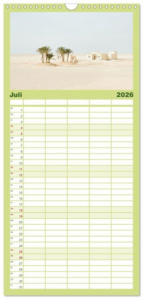 Produktbild: Familienplaner 2026 - &Auml;gypten - Im Land der Pyramiden mit 5 Spalten (Wandkalender, 21 x 45 cm) CALVENDO