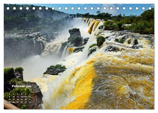 Produktbild: Argentinien. Die Iguaz&uacute;-Wasserf&auml;lle (Tischkalender 2026 DIN A5 quer), CALVENDO Monatskalender