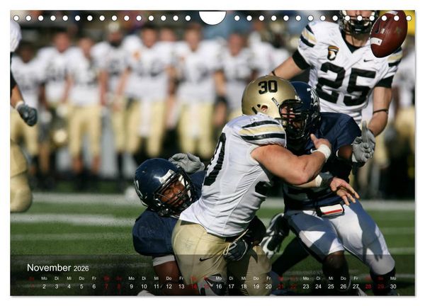 Produktbild: American Football - Touchdown (Wandkalender 2026 DIN A4 quer), CALVENDO Monatskalender