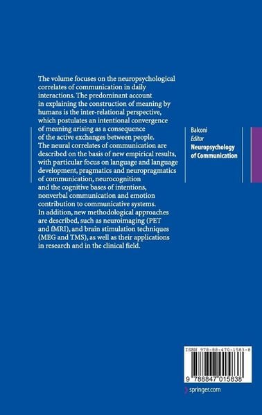 Produktbild: Neuropsychology of Communication