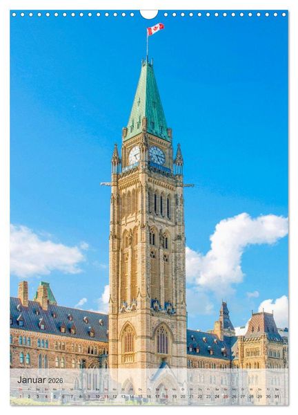 Produktbild: Ottawa - Eine Stadt mit Geschichte (Wandkalender 2026 DIN A3 hoch), CALVENDO Monatskalender