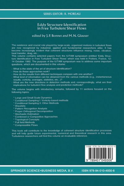 Produktbild: Eddy Structure Identification in Free Turbulent Shear Flows