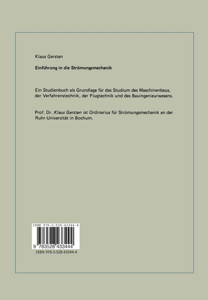 Produktbild: Einf&uuml;hrung in die Str&ouml;mungsmechanik