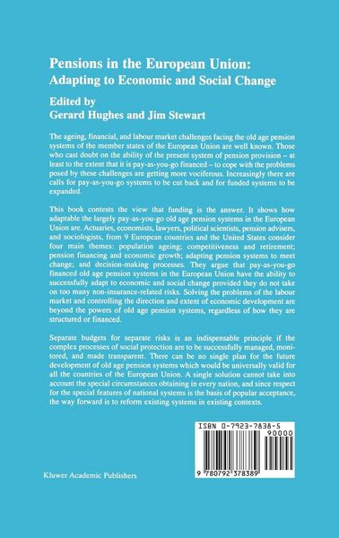 Produktbild: Pensions in the European Union: Adapting to Economic and Social Change