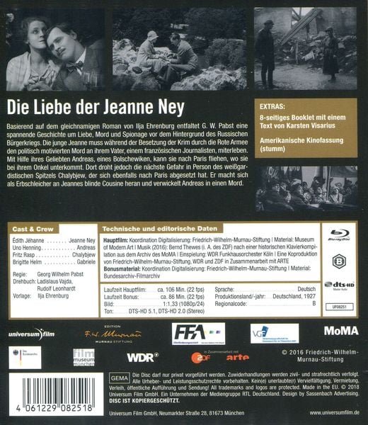Produktbild: Die Liebe der Jeanne Ney