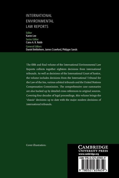 Produktbild: Internat Environ Law Reports v4