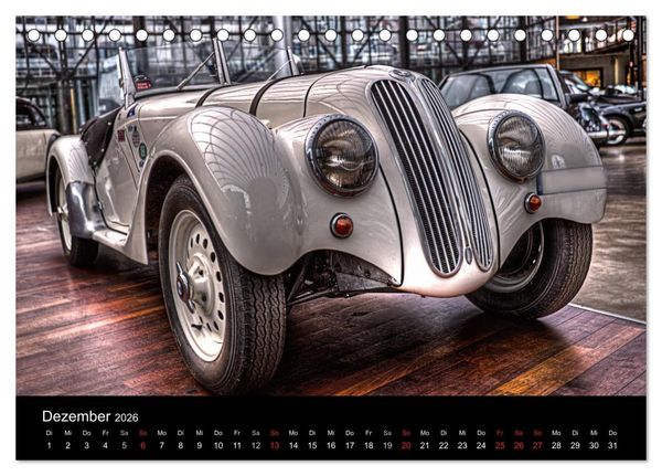 Produktbild: Faszination Oldtimer und Autolegenden (Tischkalender 2026 DIN A5 quer), CALVENDO Monatskalender