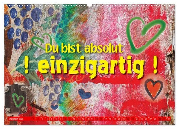 Produktbild: So sch&ouml;n, dass es dich gibt (hochwertiger Premium Wandkalender 2026 DIN A2 quer), Kunstdruck in Hochglanz