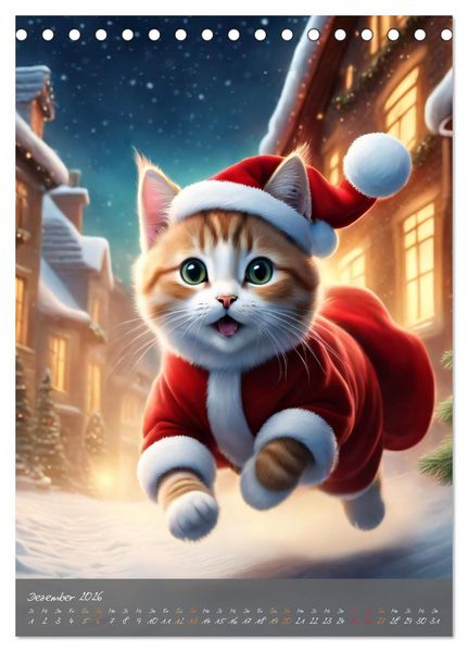 Produktbild: S&uuml;&szlig;e flauschige Katzen (Tischkalender 2026 DIN A5 hoch), CALVENDO Monatskalender