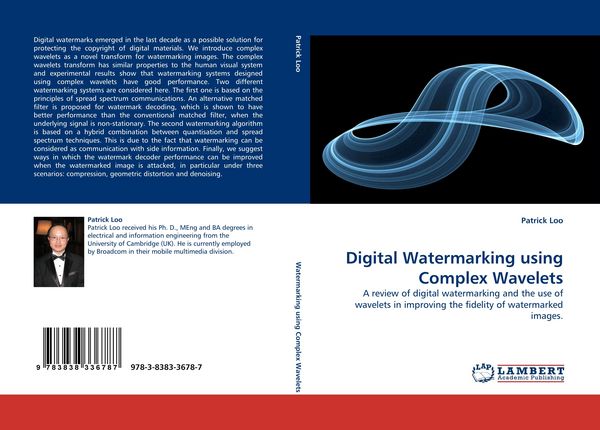 Produktbild: Digital Watermarking using Complex Wavelets