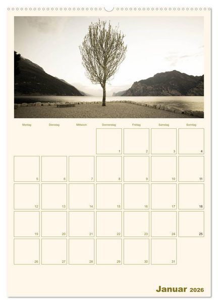 Produktbild: Der Gardasee im Norden 2026 (hochwertiger Premium Wandkalender 2026 DIN A2 hoch), Kunstdruck in Hochglanz