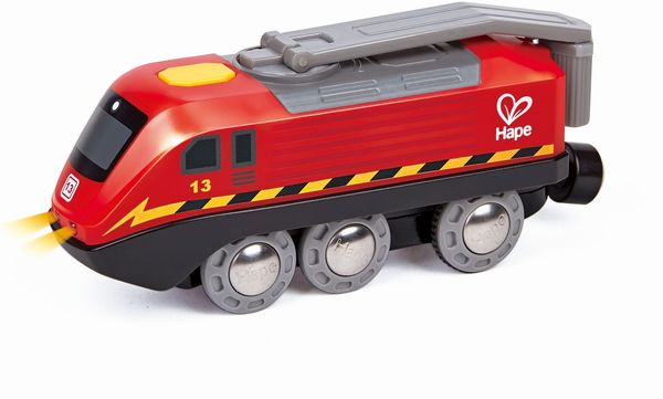 Produktbild: Hape E3761 - Zug mit Kurbelantrieb, Lok, Eisenbahn, Eisenbahnwelt