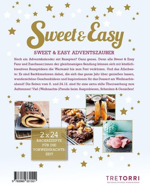 Produktbild: Sweet & Easy - Das gro&szlig;e Adventskalender-Backbuch