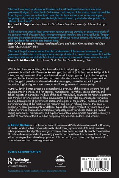 Produktbild: Revenue Sources of Local Governments