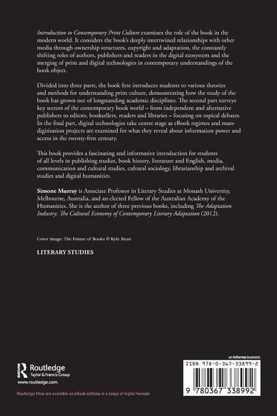 Produktbild: Introduction to Contemporary Print Culture