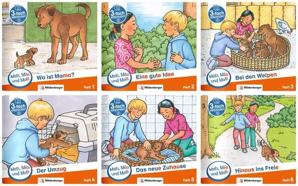 Produktbild: Paket &ndash; Mats, Mila und Molli &ndash; Heft 1&ndash;6, Schwierigkeitsstufe C