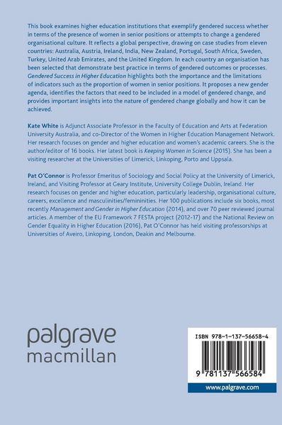 Produktbild: Gendered Success in Higher Education