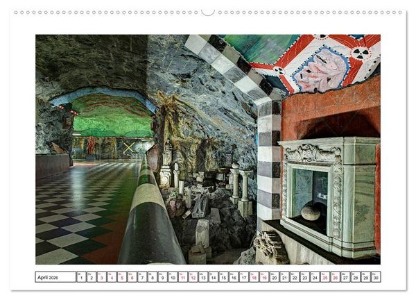 Produktbild: Stockholms Metrostationen - Bunte Meisterwerke im Untergrund (Wandkalender 2026 DIN A2 quer), CALVENDO Monatskalender