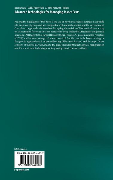 Produktbild: Advanced Technologies for Managing Insect Pests