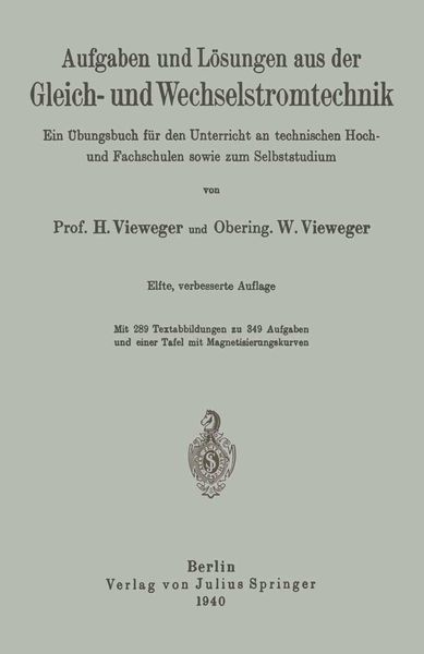Produktbild: Aufgaben und L&ouml;sungen aus der Gleich- und Wechselstromtechnik