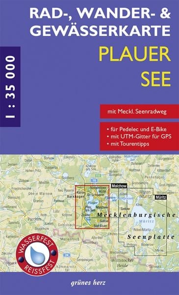 Produktbild: Rad-, Wander- und Gew&auml;sserkarte Plauer See