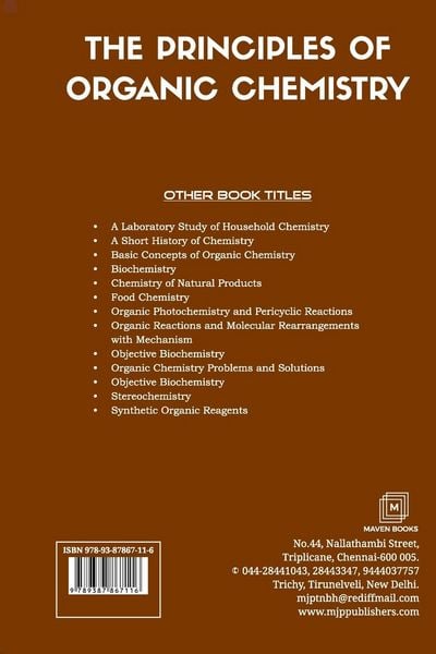 Produktbild: The Principles of Organic Chemistry