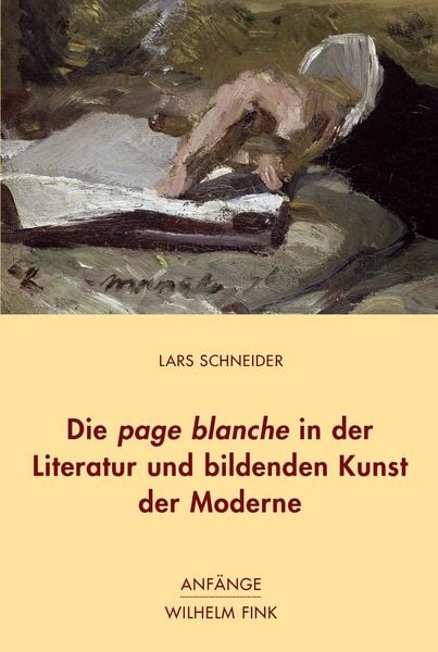Produktbild: Die page blanche in der Literatur und bildenden Kunst der Moderne