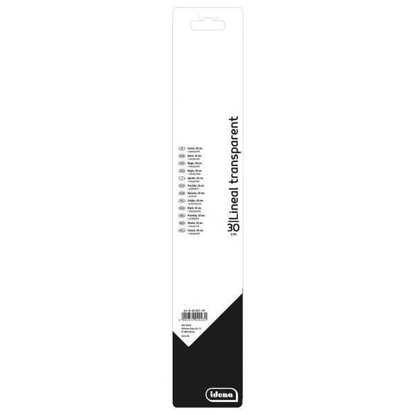 Produktbild: Idena Lineal transparent 30cm Blister