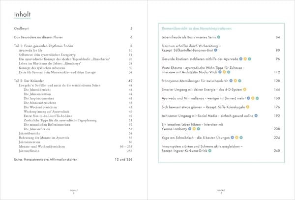 Produktbild: Ayurveda for life - Planer