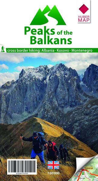 Produktbild: Wanderkarte Peaks of the Balkans 1: 60 000
