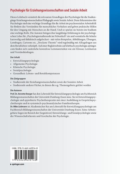 Produktbild: Psychologie f&uuml;r Erziehungswissenschaften und Soziale Arbeit