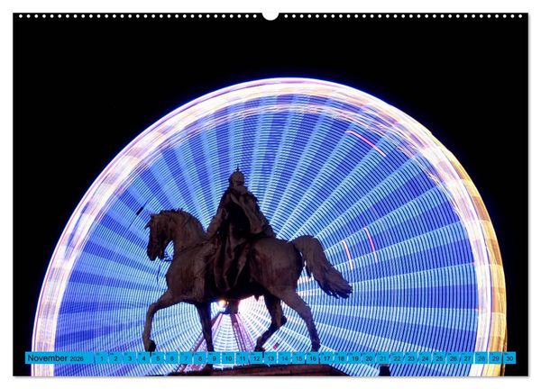 Produktbild: Essen Lichter der Nacht (hochwertiger Premium Wandkalender 2026 DIN A2 quer), Kunstdruck in Hochglanz