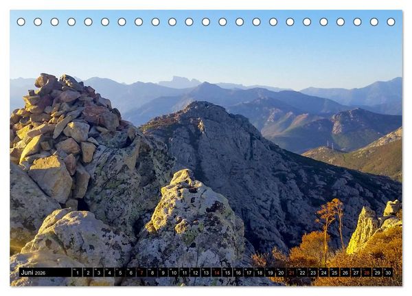Produktbild: Korsikas wilder Norden. GR20 Impressionen (Tischkalender 2026 DIN A5 quer), CALVENDO Monatskalender