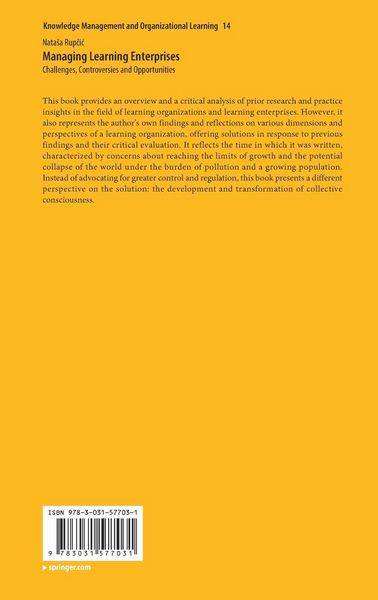 Produktbild: Managing Learning Enterprises