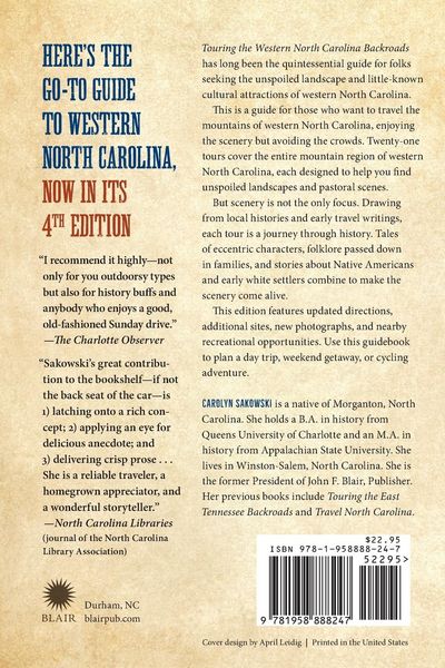 Produktbild: Touring the Western North Carolina Backroads