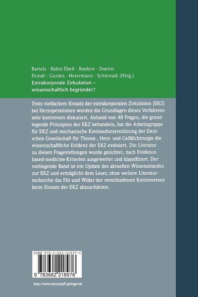 Produktbild: Extrakorporale Zirkulation &mdash; wissenschaftlich begr&uuml;ndet?