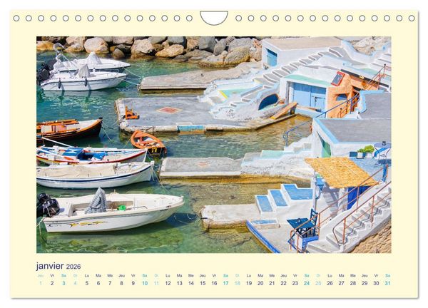 Produktbild: Les &icirc;les mythiques de Gr&egrave;ce - MILOS (Calendrier mural 2026 DIN A4 vertical), CALVENDO calendrier mensuel
