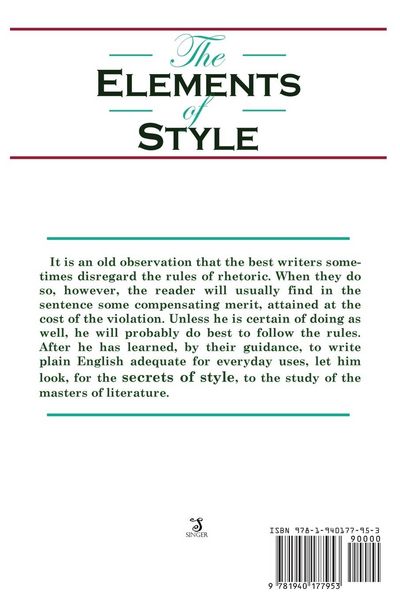 Produktbild: The Elements of Style