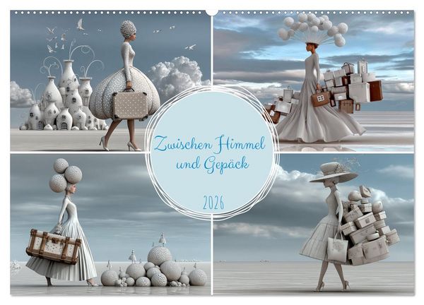 Produktbild: Zwischen Himmel und Gep&auml;ck (Wandkalender 2026 DIN A2 quer), CALVENDO Monatskalender