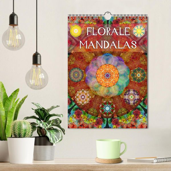 Produktbild: FLORALE MANDALAS (Wandkalender 2026 DIN A4 hoch), CALVENDO Monatskalender