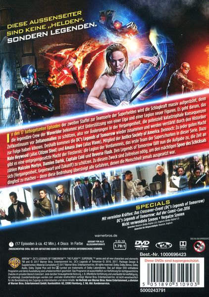 Produktbild: DC's Legends of Tomorrow - Die komplette 2. Staffel [4 DVDs]