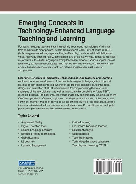 Produktbild: Emerging Concepts in Technology-Enhanced Language Teaching and Learning