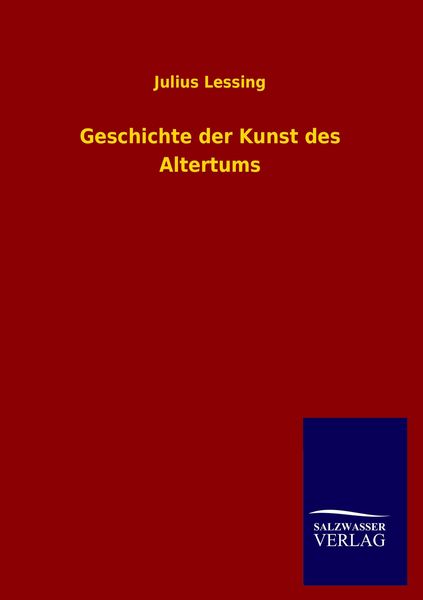 Produktbild: Geschichte der Kunst des Altertums