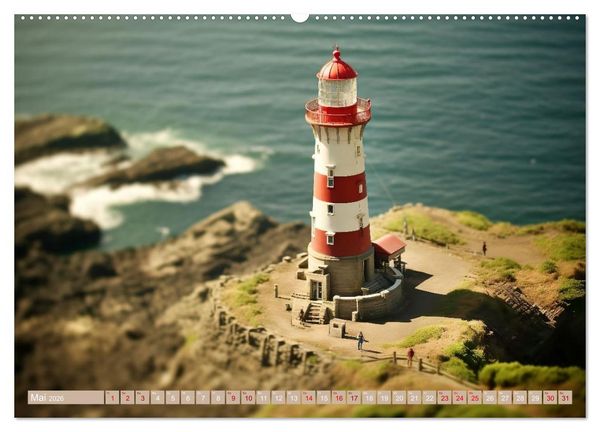 Produktbild: Miniaturwelt - Sehnsuchtsort Nordseek&uuml;ste (Wandkalender 2026 DIN A2 quer), CALVENDO Monatskalender