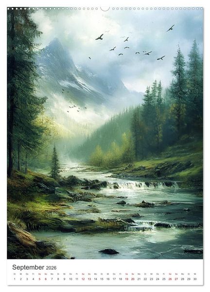 Produktbild: Midgard - Mythische Landschaften des Nordens (hochwertiger Premium Wandkalender 2026 DIN A2 hoch), Kunstdruck in Hochglanz