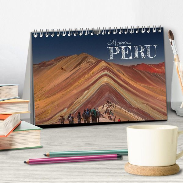 Produktbild: Mysterious Peru (Desk Calendar 2026 DIN A5 landscape), CALVENDO 12 Month DeskCalendar