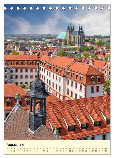Produktbild: Geliebtes Erfurt (Tischkalender 2026 DIN A5 hoch), CALVENDO Monatskalender